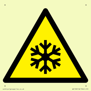 W010 Warning: Low temperature/freezing conditions
